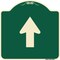 Signmission Straight Thru Straight Thru Symbol Heavy-Gauge Aluminum Architectural Sign, 18" x 18", G-1818-22834 A-DES-G-1818-22834 - alternate 1